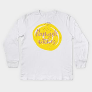 Namaste witches Kids Long Sleeve T-Shirt